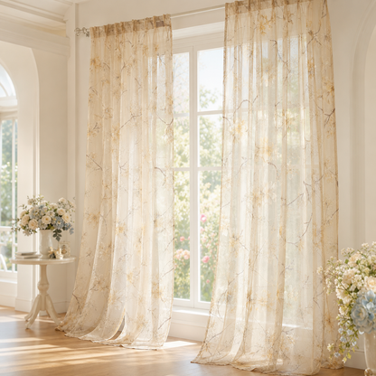 OWENIE Light Filtering Cafe Curtains