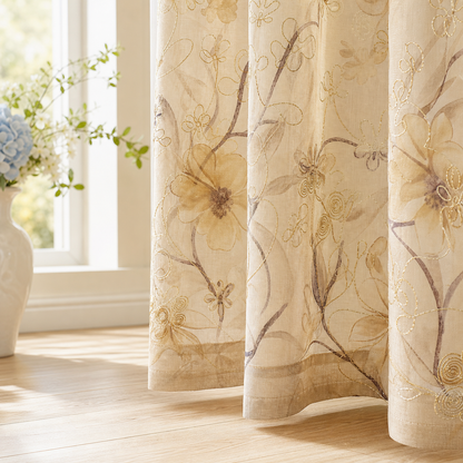 OWENIE Light Filtering Cafe Curtains
