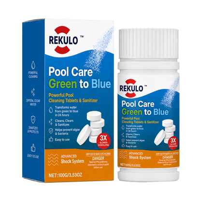 🏆 Official Store | REKULO™ Pool Care Green to Blue
