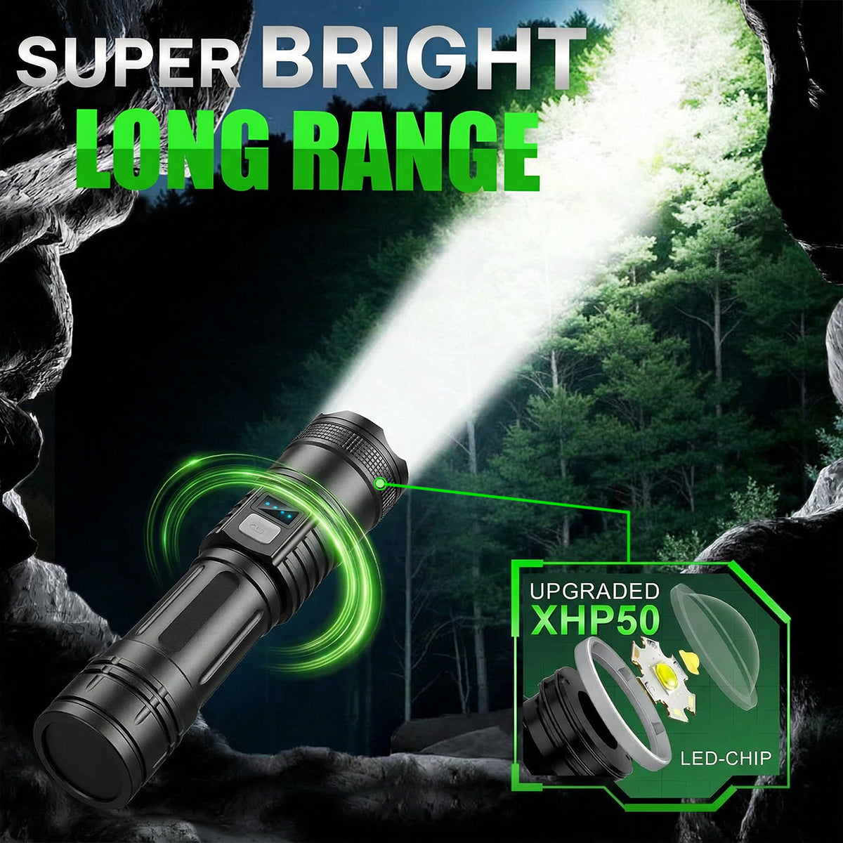 🔥HOT SALE 60% OFF🔥Super Bright Ultimate Survival Flashlight For All Emergency🔦