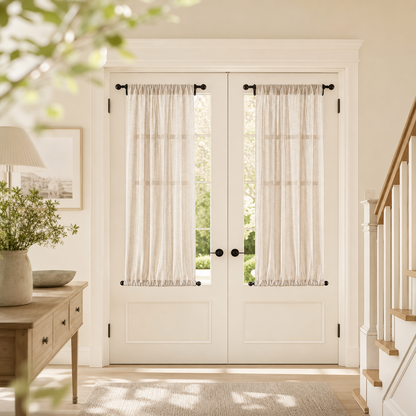Linen Light-Filtering Door Curtain